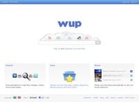 Wup. Moteur de recherche pour les réseaux sociaux.