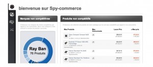 Tableau de bord Spy Commerce