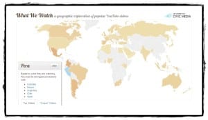 Carte monde des vidéos