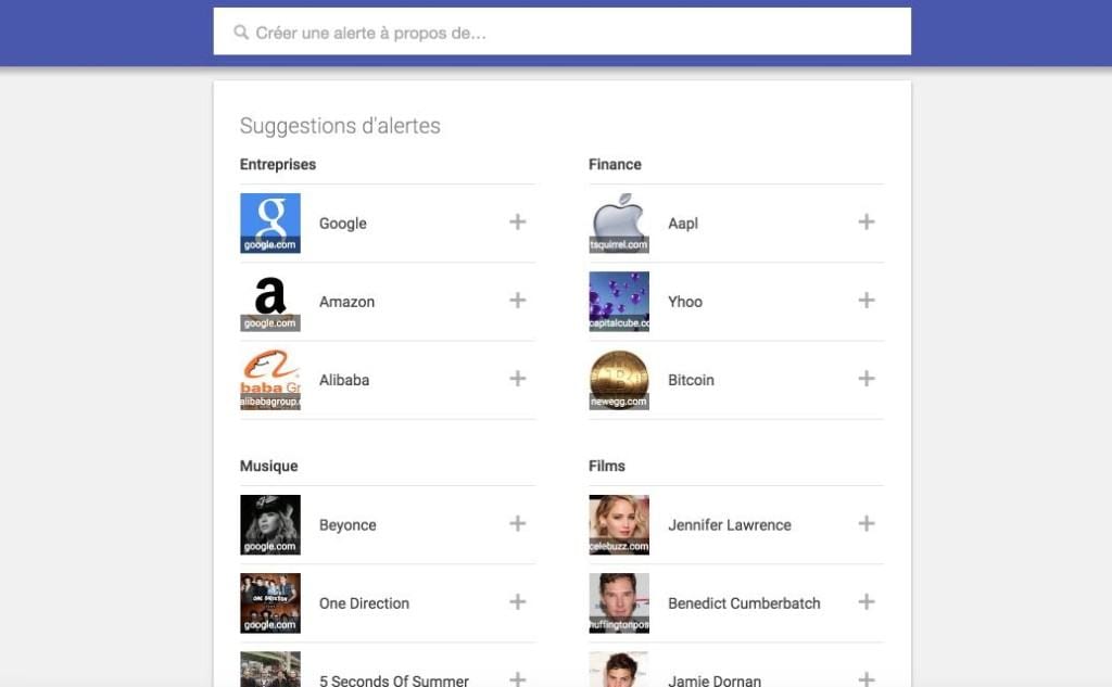 alerts suggestions