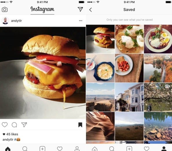 Instagram saved posts