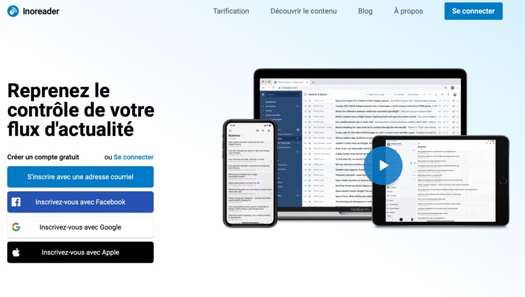 inoreader veille collaborative