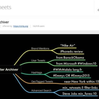 Twitter archiver