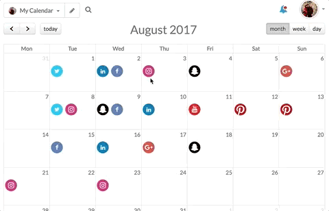 calendrier social