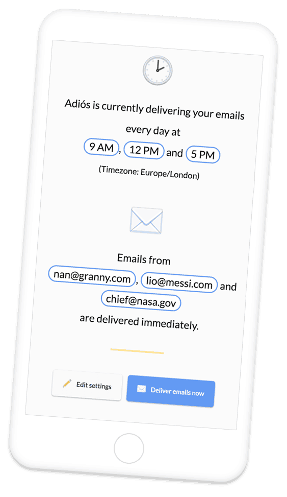 mail adios