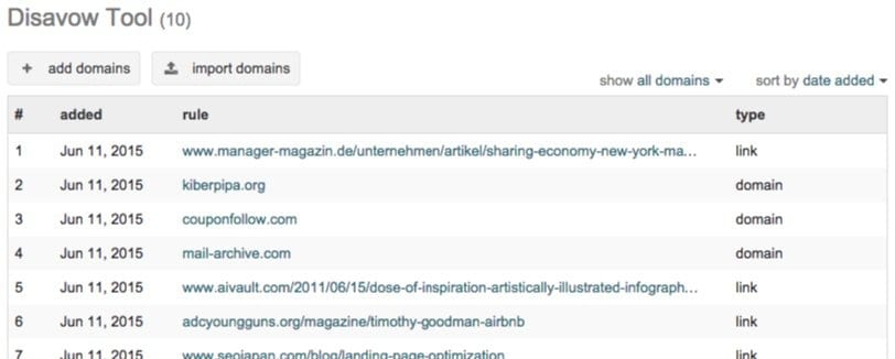 Disallow backlinks