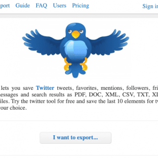 sauvegarde Twitter