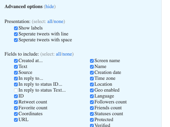exporter twitter