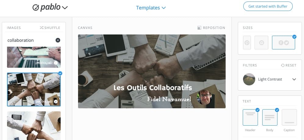 créer des images pour les réseaux sociaux