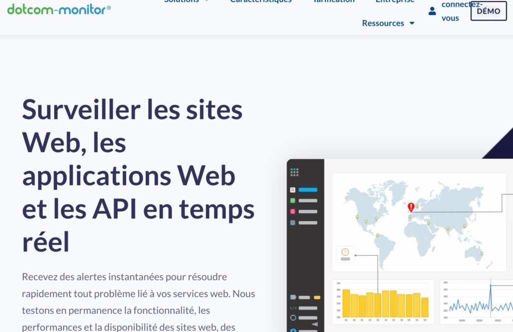 Dotcom monitor outil pour surveiller les sites web