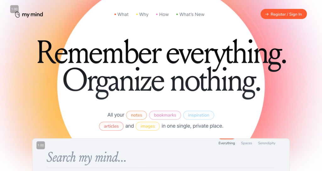 Application Mymind
