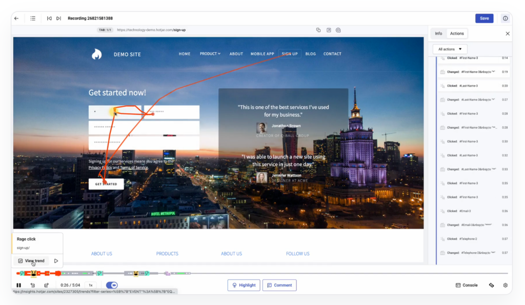 visualisation de la navigation