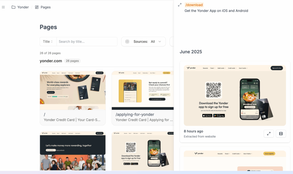 historique page web